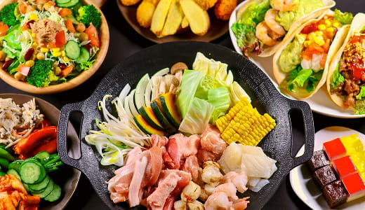 ディナーコースの料理